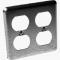 4DBL DPLX Rec Wallplate